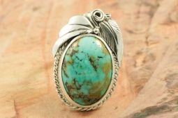 Genuine Blue Ridge Turquoise Sterling Silver Ring